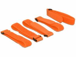 DeLOCK 18707 Velcro Arancione 5 pezzo[i] 