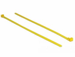 DeLOCK 18761 fascetta Releasable cable tie Nylon Giallo 100 pezzo[i] 
