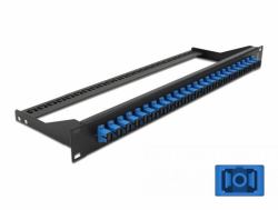 DeLOCK Pannello patch in fibra da 19″ a 24 porte SC Simplex blu 
