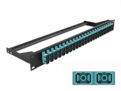 DeLOCK Pannello patch in fibra da 19″ a 24 porte SC Duplex azzurro 
