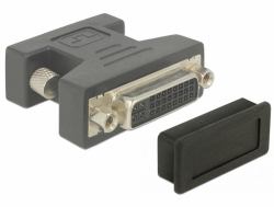 DeLOCK 60160 Copertura di sicurezza per presa elettrica DVI Nero 10 pezzo[i] 