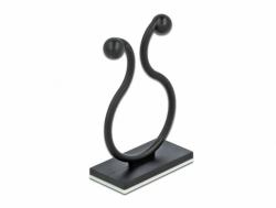 DeLOCK 60176 organizer per cavi Cable hook Pavimento Nero 10 pezzo[i] 
