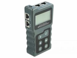 DeLOCK Tester LCD per cavi RJ45 / PoE / DC 