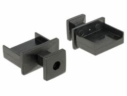 DeLOCK 64009 Copertura di sicurezza per presa elettrica USB tipo A Nero 10 pezzo[i] 