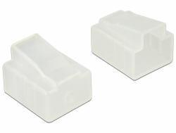 DeLOCK 64016 Copertura di sicurezza per presa elettrica RJ-45 Trasparente 10 pezzo[i] 