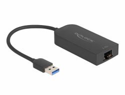 DeLOCK 66045 adattatore per inversione del genere dei cavi USB 5 Gbps Type-A 2.5 Gigabit LAN RJ45 Nero 