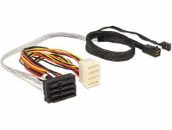 DeLOCK 83390 cavo Serial Attached SCSI [SAS] 0,5 m Multicolore 