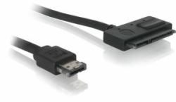 DeLOCK Cable Power Over eSATA > SATA 22pin cavo SATA 0,5 m eSATAp Nero 