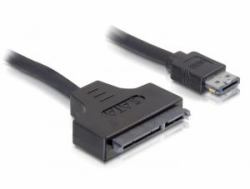 DeLOCK SATA cable, 0.5m cavo SATA 0,5 m eSATAp Nero 
