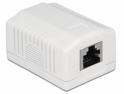 DeLOCK 86196 presa energia RJ-45 Bianco 