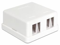DeLOCK 86207 cavo di collegamento 2x Keystone Bianco 