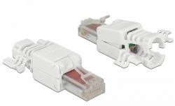 DeLOCK 86416 cavo di collegamento RJ-45 Bianco 