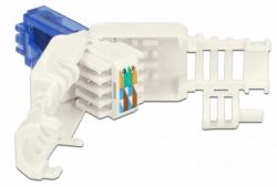 DeLOCK 86417 cavo di collegamento RJ-45 Blu, Bianco 
