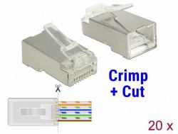 DeLOCK 86454 cavo di collegamento RJ-45 Trasparente 