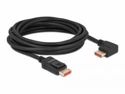 DeLOCK Cavo DisplayPort da maschio diritto a maschio 90° destra ad angolo 8K 60 Hz 5 m 