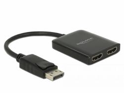 DeLOCK Splitter DisplayPort 1.4 1 x DisplayPort a 2 x HDMI MST 