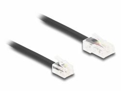 DeLOCK Cavo telefonico da RJ45 maschio a RJ11 maschio nero 1 m 