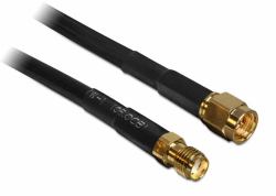 DeLOCK 2m SMA m/f cavo coassiale CFD200 Nero 