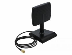 DeLOCK WLAN WiFi 6 Antenna RP-SMA maschio 4 - 6 dBi direzionale con base magnetica con attacco basculante 