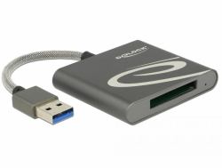 DeLOCK 91583 lettore di schede USB 3.2 Gen 1 [3.1 Gen 1] Grigio 