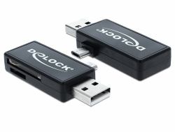 DeLOCK 91731 lettore di schede USB 2.0 Nero 