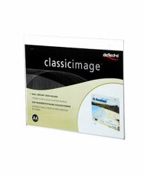 Deflecto 46901 stand informativo e supporto per brochure Supporto per segnale A4 Polistirene [PS] Trasparente 