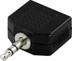 Deltaco AA-2 cavo audio 3.5mm Nero 