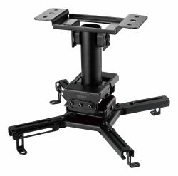 Deltaco ARM-0410 supporto per proiettore Soffitto Nero 