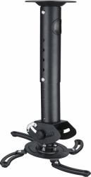 Deltaco ARM-500L supporto per proiettore Soffitto Nero 