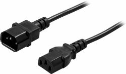 Deltaco DEL-113 cavo di alimentazione Nero 1 m IEC C13 IEC C14 