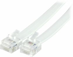 Deltaco DEL-161 cavo telefonico 5 m Bianco 