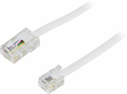 Deltaco DEL-1705 cavo telefonico 5 m Bianco 