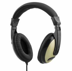 Deltaco HL-54 cuffia e auricolare Cuffie Cablato A Padiglione MUSICA Nero 