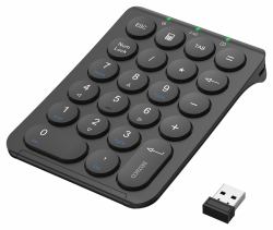 Deltaco TB-125 tastierino numerico Laptop/PC RF Wireless Nero 