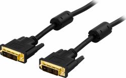 Deltaco VE011-B cavo DVI 3 m DVI-D Nero 
