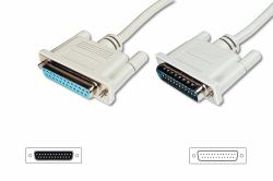Digitus Cavo di estensione trasferimento dati, D-Sub25/M - D-Sub25/F 