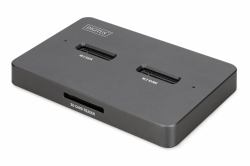 Digitus DA-71546-1 docking station per unità di archiviazione USB 3.2 Gen 2 [3.1 Gen 2] Type-C Nero 