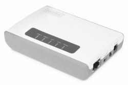 Digitus Wireless Multifunction Network Server USB 2.0 a 2 porte, 300 Mbps 