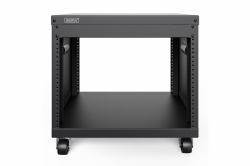 Digitus Rack universale per apparecchiature da 19 pollici con rotelle, 8UH 