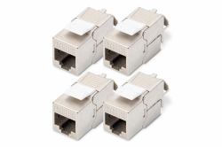 Digitus Modulo Keystone CAT 6A, schermato, attrezzi per l'installazione non necessari - 4 pezzi 