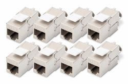 Digitus Modulo Keystone CAT 6A, schermato, attrezzi per l'installazione non necessari - 8 pezzi 