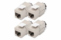 Digitus Modulo Keystone CAT 6A, schermato con supporto dei cavi intelligente - 4 pezzi 