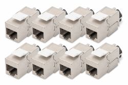 Digitus Modulo Keystone CAT 6A, schermato con supporto dei cavi intelligente - 8 pezzi 
