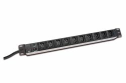 Digitus 10-Outlet Strip 10 presa[e] AC 250 V Nero 2 m 