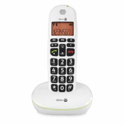 Doro PhoneEasy 100w Telefono DECT Identificatore di chiamata Bianco  - Versione UK