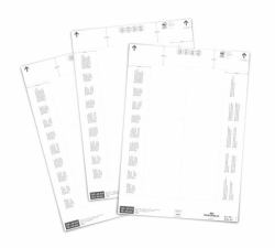 Durable 103102 80 pz Bianco Rettangolo 