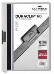 Durable DURACLIP 60 A4 cartellina con fermafoglio PVC Grigio 