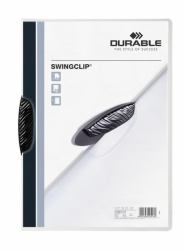 Durable Swingclip cartellina con fermafoglio Nero 