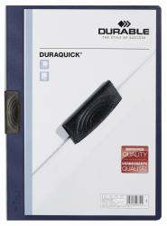 Durable 227007 cartellina con fermafoglio Polipropilene [PP] Blu marino 