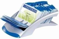 Durable VISIFIX desk portabiglietti da visita Argento 